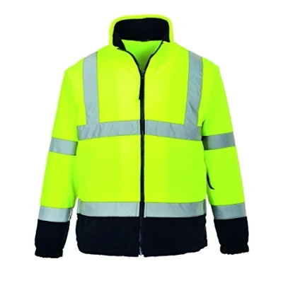 Abbildung von Portwest Hochsichtbare zweifarbige Fleece Jacke, Farbe: gelb, Größe: XXL, F301YNRXXL