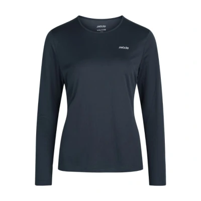 Abbildung von Zebdia Sports Langarm Tee für Damen in Blau, Größe L Ideal als Zwischenschicht Sport und Freizeit