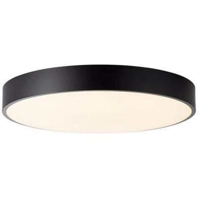 Abbildung von Brilliant Deckenleuchte Slimline, CCT über Fernbedienung, Dimmfunktion, Nachtlichtfunktion, Timerfunktion, LED fest integriert, Farbwechsler, Deckenlampe 49cm weiß/schwarz