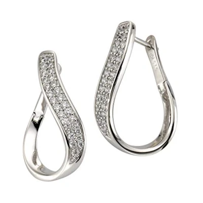 Abbildung von CELESTA Paar Creolen 925/ Sterling Silber Zirkonia