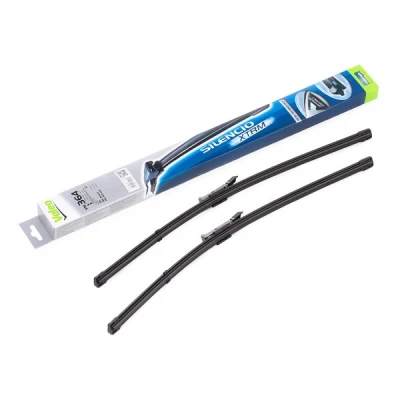 Abbildung von Scheibenwischer Valeo Silencio X.trm, Flat Blade Set 574464 vorne Rahmenlos Hakenbefestigung AUDI: A6 C6 Limousine, Avant