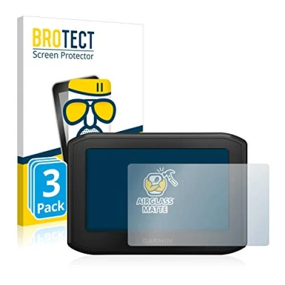 Abbildung von BROTECT Entspiegelungs Schutzglas für Garmin zumo 396 LMT S (3 Stück) Schutz Folie Panzerfolie Glas Matt [Extrem Kratzfest 9H, Anti Reflex]