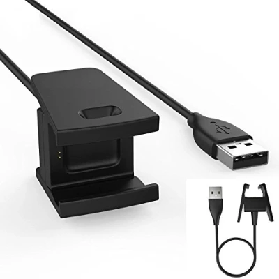 Abbildung von TECHGEAR USB Ladekabel Kompatibel mit Fitbit Charge 2 Lade Kabel Power Cradle Dock Station SmartWatch