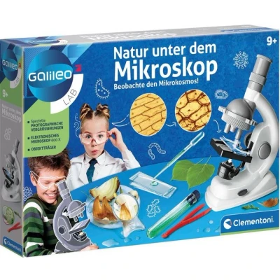Abbildung von Clementoni® Experimentierkasten Galileo, Natur unter dem Mikroskop