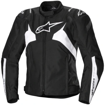 Abbildung von Alpinestars Stella T Jaws V4 WP Black White Damen Textil Motorrad Jacke, L