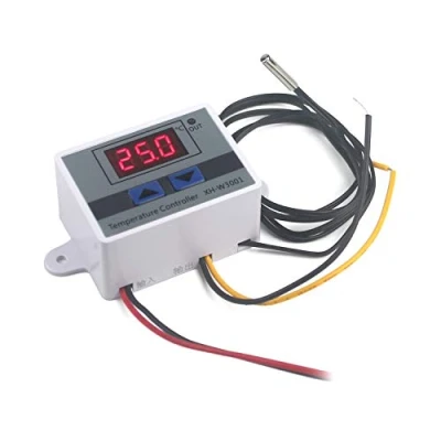 Abbildung von Taikuwu Digitaler Thermostat Heizung/Kühlung [ 50℃ 110℃] mit Wasserdichter Sonde XH W3001 12V DC Programmierbarer LED Temperaturregler 120W