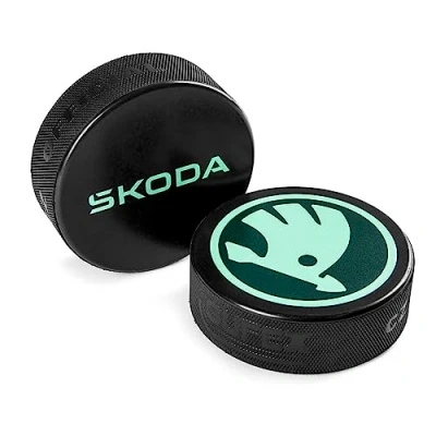 Abbildung von Skoda 6U0087703D Eishockey Puck Hartgummi