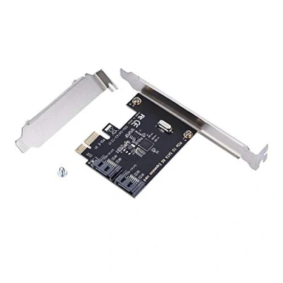 Abbildung von Zerone 2 Port PCI E SATA Karte, Express 3.0 Controller 6 Gbit/s PCIe Karte III Erweiterungskarte Karten für Windows/Vista/Linux