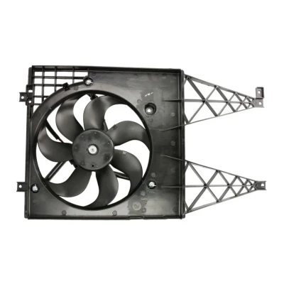 Abbildung von NRF 47744 Lüfter 350 12 150 mit Kühlerlüfterrahmen (Zarge) VOLKSWAGEN: Golf 4 Schrägheck, Polo IV Lupo / 3L, SEAT: Leon I Schrägheck