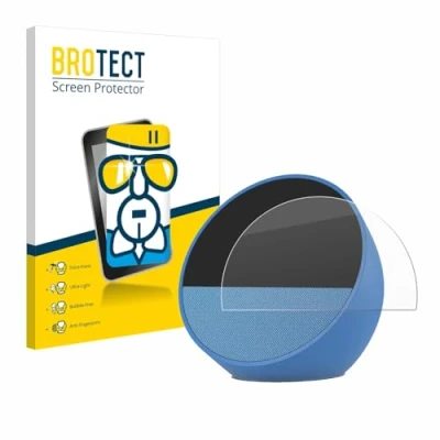 Abbildung von BROTECT Schutzglas für Amazon Echo Spot 2024 Schutzfolie Panzer Folie Glas [Extrem Kratzfest 9H, Anti Fingerprint, Ultra Transparent]