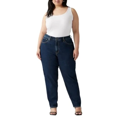 Abbildung von Levi&#039;s Plus &#039;80S MOM Jeans Tapered Fit, Damen, Größe: 48x32, Eroded way