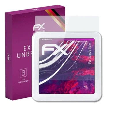 Abbildung von atFoliX Glasfolie kompatibel mit SumUp Solo Panzerfolie, 9H Hybrid Glass FX Schutzpanzer Folie