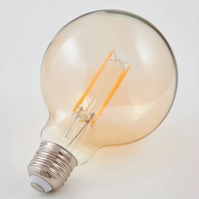 Abbildung von E27 LED Globelampe Filament 6W 500lm, amber 1.800K