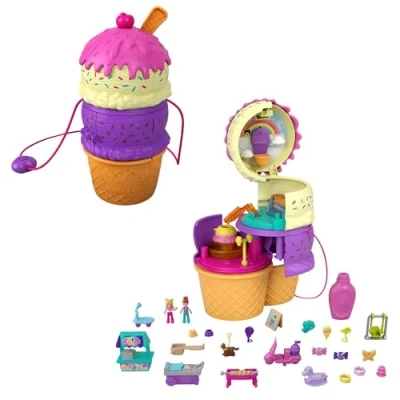 Abbildung von Mattel® Spielwelt Mattel HFR00: Polly Pocket, Spielset, 2 Mini Puppen+25 Überraschungen