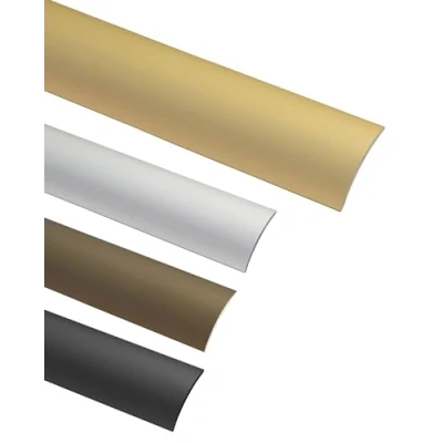 Abbildung von Gedotec Übergangsprofil Laminat Vinyl Übergangs Schiene selbstklebend Bodenprofil gewölbt MADE IN GERMANY Alu Messing eloxiert Profil 30 x 2000 mm 1 Stück Ausgleichsprofil Aluminium