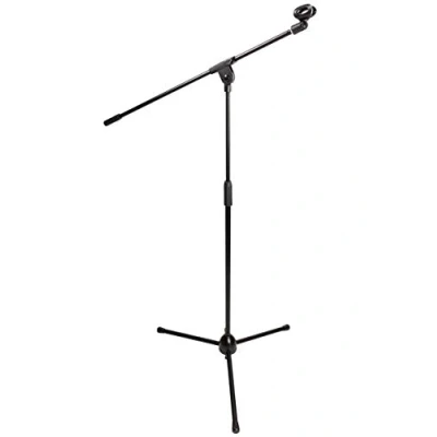 Abbildung von RockJam RJMS100 Boom Microphone Stand with Clip Black
