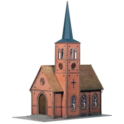 Abbildung von Faller Modelleisenbahn Gebäude H0 Kleinstadt Kirche