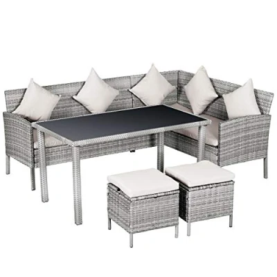 Abbildung von Outsunny Sitzgruppe Rattan mit Tisch