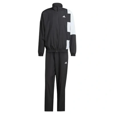 Abbildung von adidas Sportswear Colorblock Tracksuit Trainingsanzug, Herren, Größe: Medium, Black/white