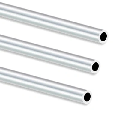 Abbildung von iMeistek 6063 Aluminium Rundrohr, 250 mm Länge, 12mm Außendurchmesser, 8 Innendurchmesser, nahtlos, gerade, runde Rohre für Industrie, Dekoration, Architektur (3 Stück)