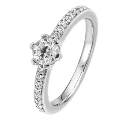 Abbildung von Viventy 775201 Damenring Silber 925 Zirkonia Antragsring