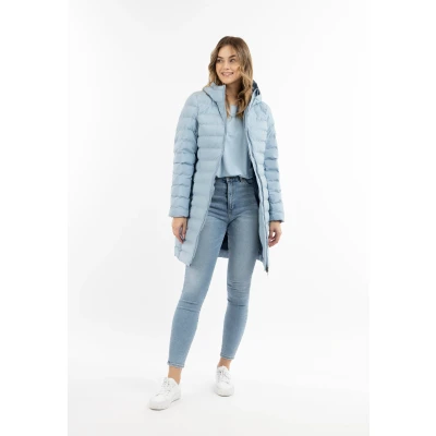Abbildung von DREIMASTER Maritim Damen wattierter Steppmantel XS / Hellblau 100% Polyester