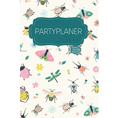 Abbildung von Partyplaner: Gepunktetes Notizbuch zum Planen deiner Parties und Events Motiv: Frühlingstiere