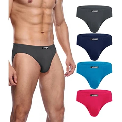 Abbildung von wirarpa Herren Slips Microfaser Männer Unterhosen 4er Pack Herrenslips Stretcken Unterwäsche Größe XXL
