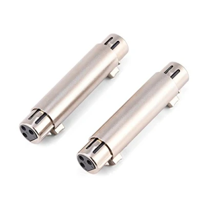 Abbildung von Zerone 2 x 3 poliger XLR Adapter Anschluss, Audio Mikrofon, Line Adapter, Gender Changer Koppler (Buchse auf Buchse)