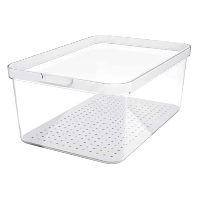 Abbildung von ROTHO Frischhaltedose CAUMA, Transparent, Weiß, B 28,2 cm, 2600 ml, Kunststoff, (1 tlg)