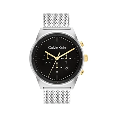 Abbildung von Calvin Klein Multi Zifferblatt Quarz Uhr für Herren Kollektion CK Impressive mit Edelstahl oder Lederarmband