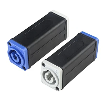 Abbildung von 2Pack Powercon in to Buchse Male and Female Connectors Adapter, Verlängerung Stecker Verbinder Link für 3Polig Nac3fca Kabel Extension