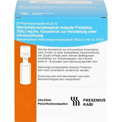 Abbildung von Natriumglycerophosphat Ampulle Infusions 20X20 ml