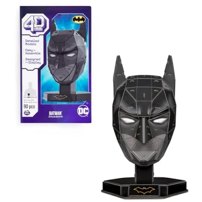 Abbildung von 4D Build Batman Maske detailreicher 3D Modellbausatz aus hochwertigem Karton, 90 Teile, für Fans ab 12 Jahren