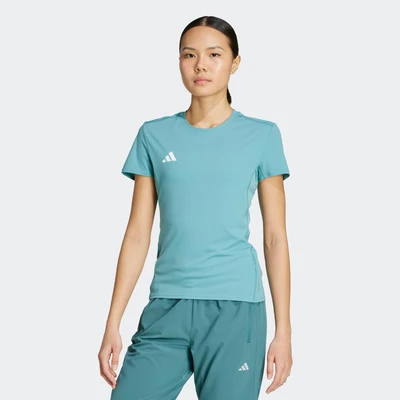 Abbildung von adidas Adizero Damen Lauf T Shirt, leicht und atmungsaktiv, grün, Gr. L optimaler Komfort &amp; Performance beim Training