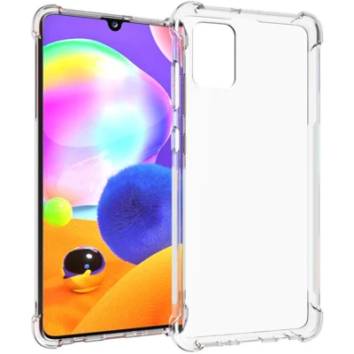 Abbildung von Samsung Galaxy A31 Hülle Silikon iMoshion Soft Case/Backcover Handyhülle Transparent Zitate/Liebe Design