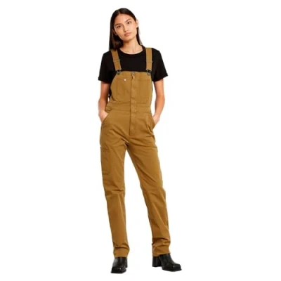 Abbildung von G STAR Damen Slim Latzhose, Braun (dk mustard D25996 D922 1377), L