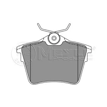 Abbildung von MEYLE 025 241 3517 Bremsbelagsatz ORIGINAL Quality Hinterachse exkl. Verschleißwarnkontakt mit Anti Quietsch Blech PEUGEOT: 407 Limousine, SW