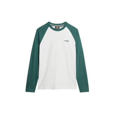 Abbildung von Superdry Essential Langarmshirt, Herren, Größe: XL, Glacier grey marl buck green