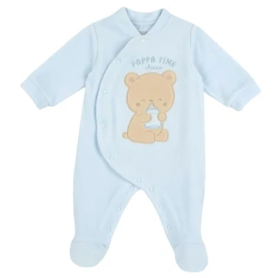 Abbildung von Chicco, Baby Strampler mit bequemer Frontöffnung Knöpfen, aus warmem und weichem Chenille, maschinenwaschbar, Babykleidung 0 24 Monate, Geschenkidee zur Geburt