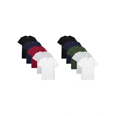Abbildung von Lower East Basic Rundhals T Shirts für Herren (5er Pack 10er Pack) aus 100% Baumwolle I Shirt Herren, in vielen Farben, Mehrfarbig, M