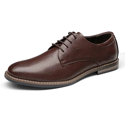 Abbildung von Bruno Marc Herren Anzugschuhe Klassischer Business Schnürhalbschuhe Derby Oxfords Hochzeit Schuhe,Size 44,Dunkel/Braun,SBOX2215M E