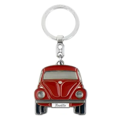 Abbildung von VW Collection by Brisa Volkswagen KÄFER MIT Geschenkdose Schlüsseletui, Größe: One Size, Rot