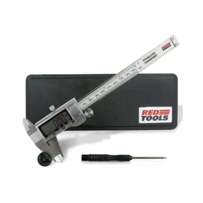 Abbildung von Red Tools Messschieber Digital Messwerkzeug mit LCD Display 0 150 mm / 6 Zoll