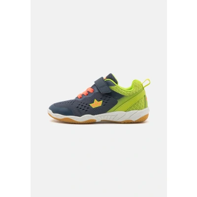 Abbildung von LICO KEY VS Hallenschuh Unisex Sneaker low für Kinder, Größe: 38, Navy/lemon/orange Schuhe