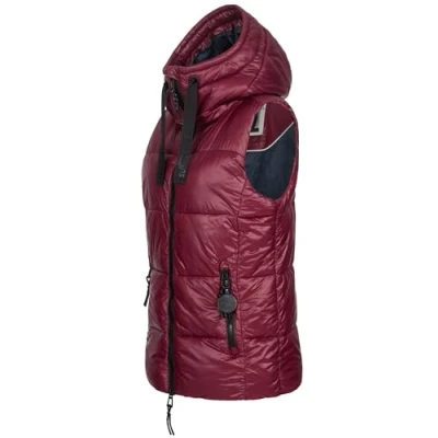 Abbildung von SUBLEVEL Steppweste Damen mit Kapuze Waistcoat kurze Winter Weste Bodywarmer