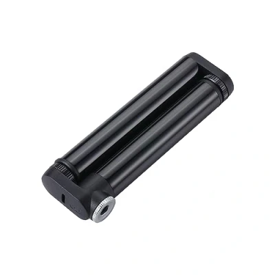 Abbildung von BBB Cycling DoubleShot Mini Fahrradpumpe I 120 mm Faltbare 35 cc Presta Ventil Schlauchlose BMP 102, Schwarz