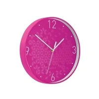 Abbildung von Leitz Wanduhr WOW, Pink, 32.5 x 31.1 cm