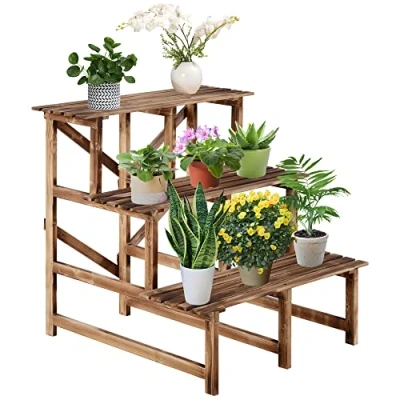 Abbildung von Pflanzentreppe Pflanzregal Blumenbank Blumentreppe Blumenregal Blumenständer
