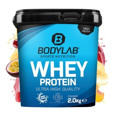 Abbildung von Bodylab24 Whey Protein Pulver, Fruchtmix, 2kg